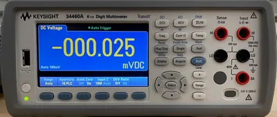 Front view of a digital multimeter